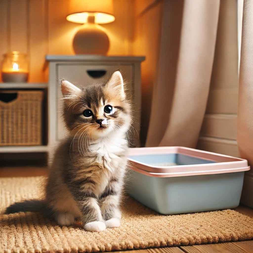 Kitten litter training